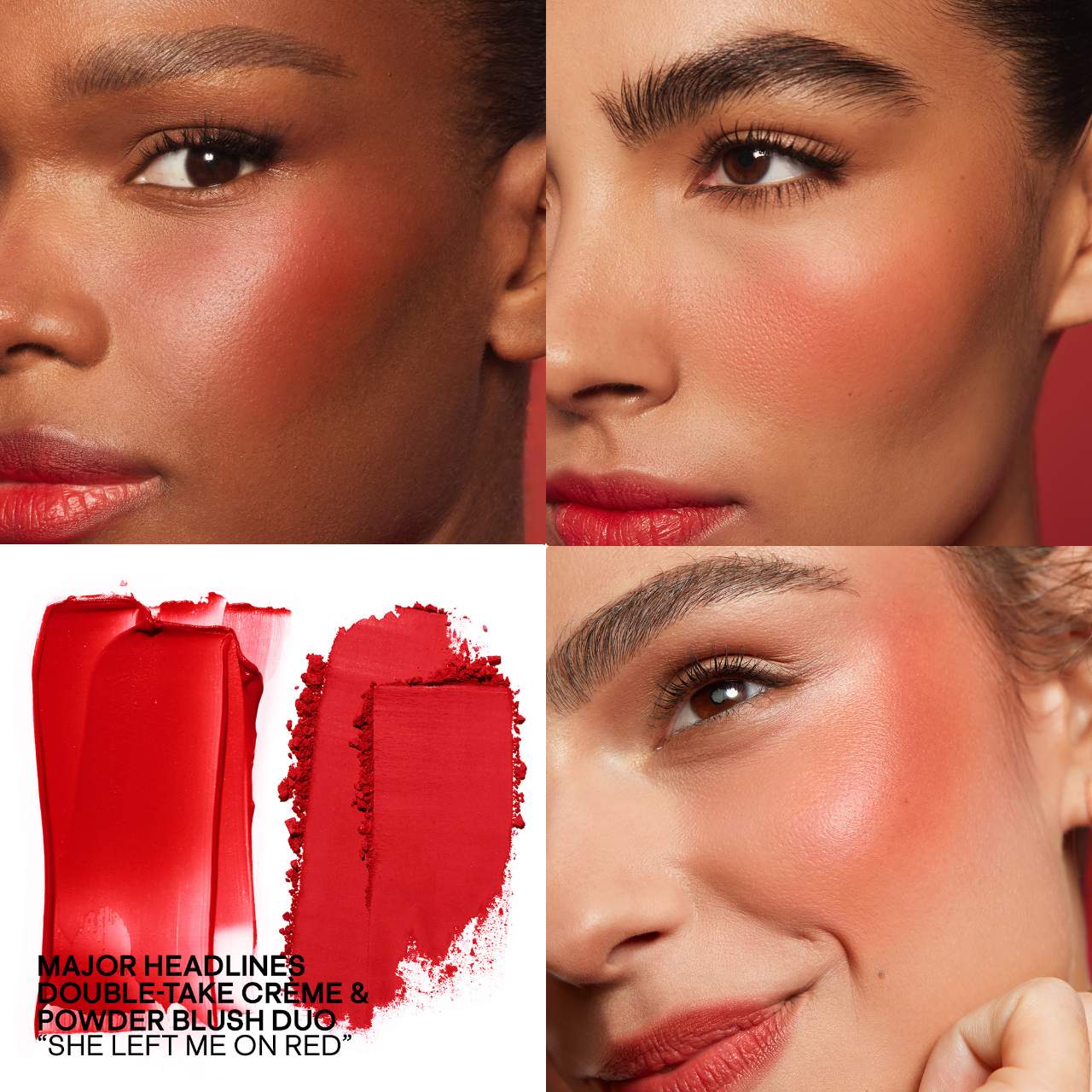 PATRICK TA - Take Crème & Powder Blush Duo - She Left Me On Red - warm vivid red